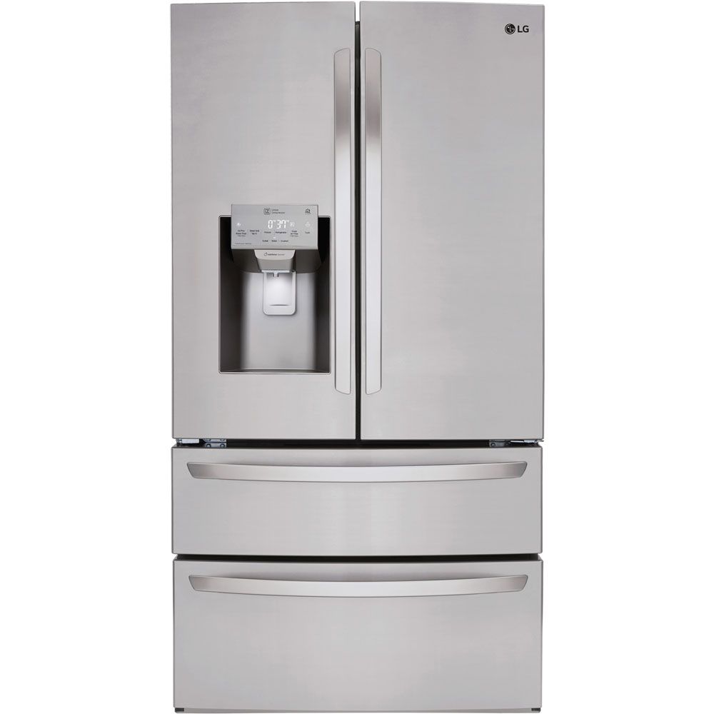 LG 36 Inch 4-Door French Door Refrigerator in Stainless Steel 28 Cu. Ft. (LMXS28626S)