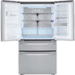 LG 36 Inch 4-Door French Door Refrigerator in Stainless Steel 30 Cu. Ft. (LRMDS3006S)