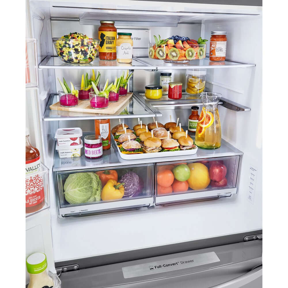 LG 36 Inch 4-Door French Door Refrigerator in Stainless Steel 30 Cu. Ft. (LRMDS3006S)