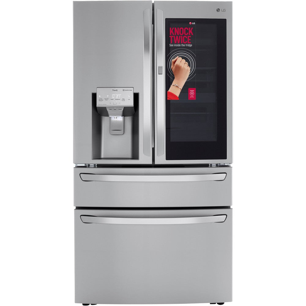 LG 36 Inch 4-Door French Door Refrigerator with InstaView, Stainless Steel 23 Cu. Ft. (LRMVC2306S)