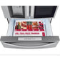 LG 36 Inch 4-Door French Door Refrigerator with InstaView, Stainless Steel 30 Cu. Ft. (LRMVS3006S)
