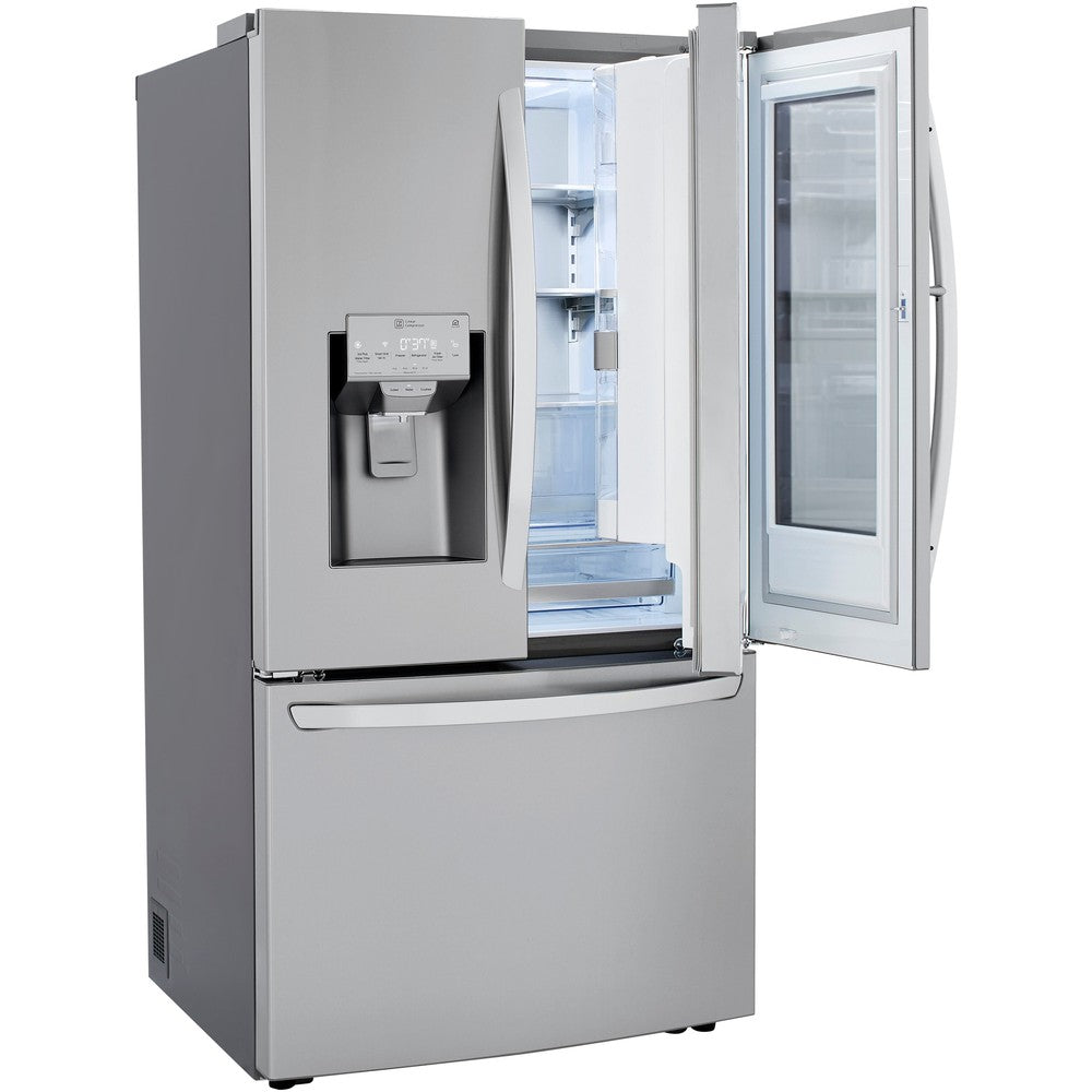LG 36 Inch Counter-Depth French Door Refrigerator in Stainless Steel 24 Cu. Ft. (LRFVC2406S)
