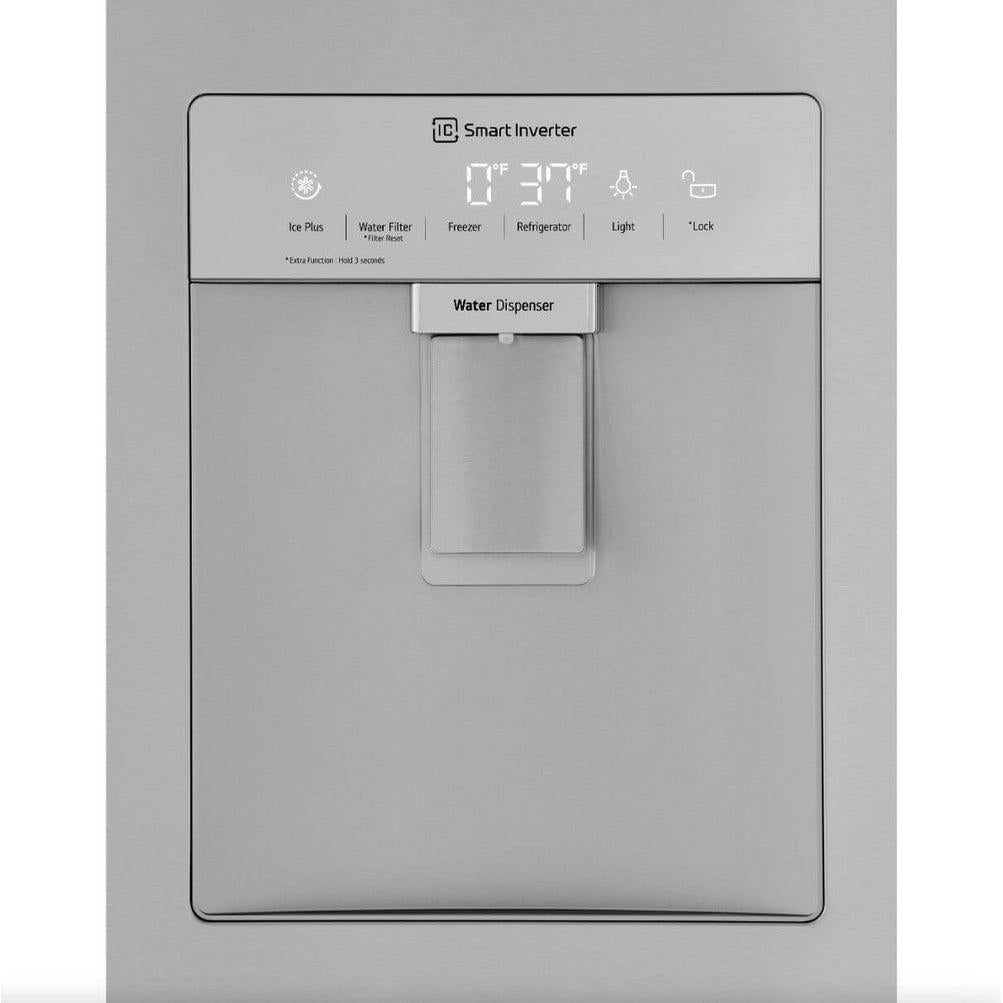 LG 36 Inch French Door Refrigerator with Slim Design Water Dispenser in Stainless Steel 29 Cu. Ft. (LRFWS2906V)