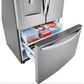 LG 36 Inch French Door Refrigerator with Slim Design Water Dispenser in Stainless Steel 29 Cu. Ft. (LRFWS2906V)