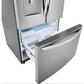 LG 36 Inch French Door Refrigerator with Slim Design Water Dispenser in Stainless Steel 29 Cu. Ft. (LRFWS2906V)