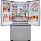 LG 36 Inch French Door Refrigerator with Slim Design Water Dispenser in Stainless Steel 29 Cu. Ft. (LRFWS2906V)