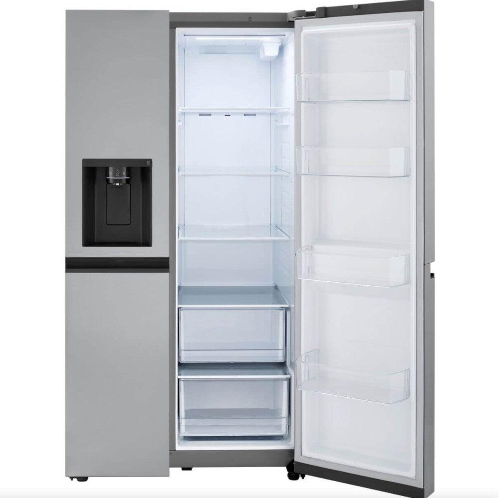 LG 36 Inch Side-by-Side Counter-Depth Refrigerator in Stainless Steel 23 Cu. Ft. (LRSXC2306S)