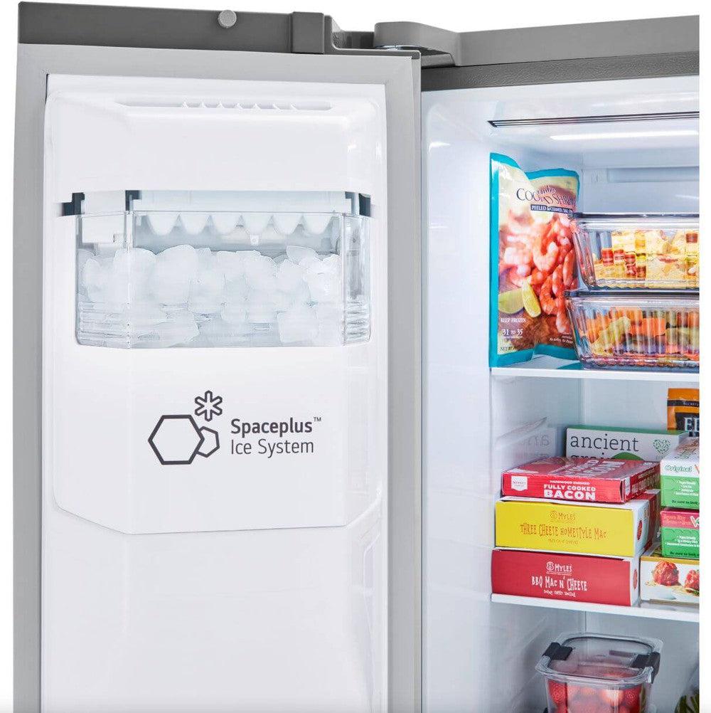LG 36 Inch Side-by-Side Counter-Depth Refrigerator in Stainless Steel 23 Cu. Ft. (LRSXC2306S)