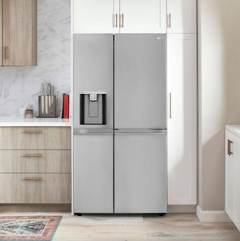 LG 36 Inch Side-by-Side Door-in-Door Refrigerator with Craft Ice in Stainless Steel 27 Cu. Ft. (LRSDS2706S)