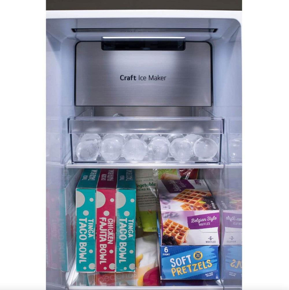 LG 36 Inch Side-by-Side Door-in-Door Refrigerator with Craft Ice in Stainless Steel 27 Cu. Ft. (LRSDS2706S)