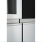 LG 36 Inch Side-by-Side InstaView Refrigerator with Craft Ice in Stainless 27 Cu. Ft. (LRSOS2706S)