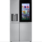LG 36 Inch Side-by-Side InstaView Refrigerator with Craft Ice in Stainless 27 Cu. Ft. (LRSOS2706S)