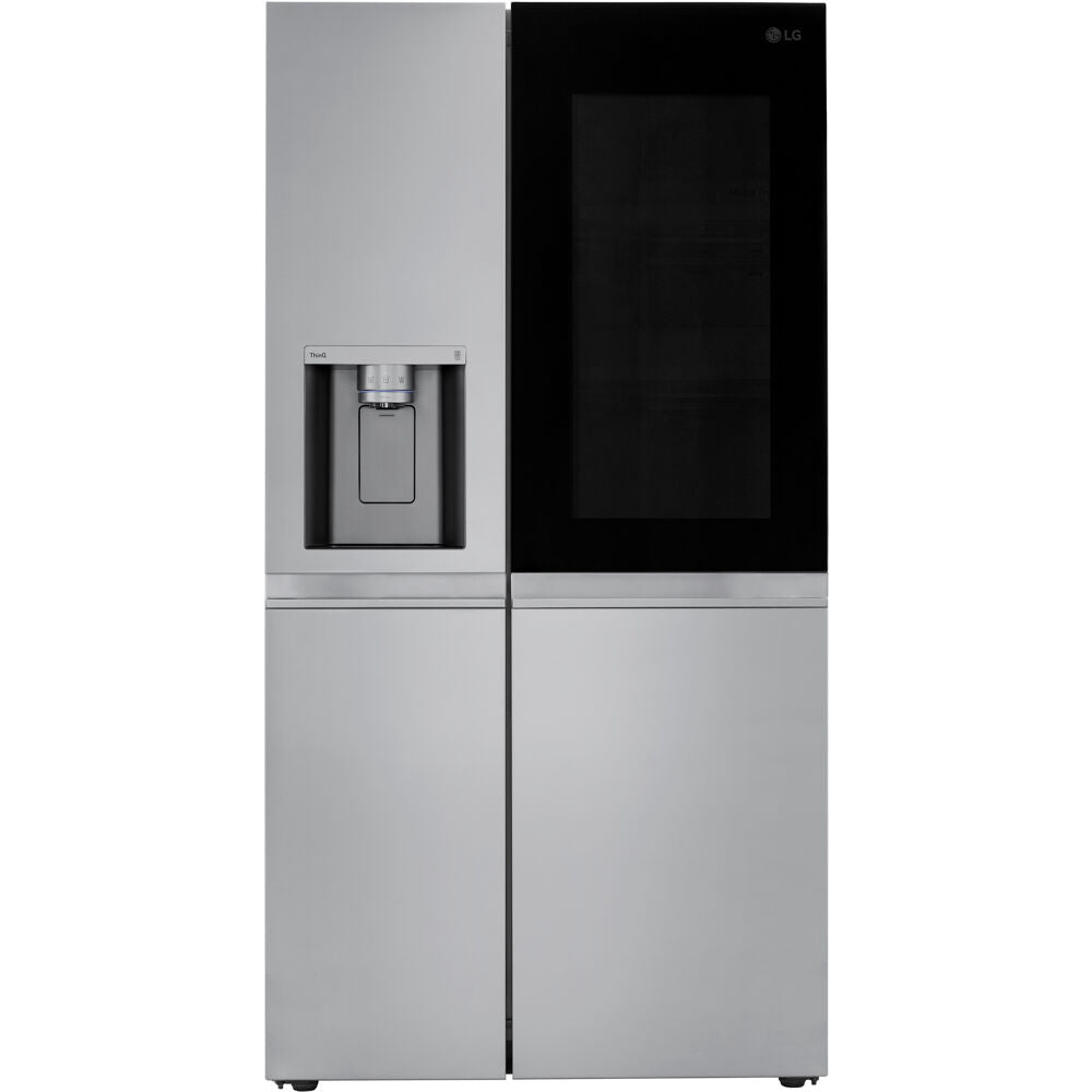 LG 36 Inch Side-by-Side InstaView Refrigerator with Craft Ice in Stainless 27 Cu. Ft. (LRSOS2706S)