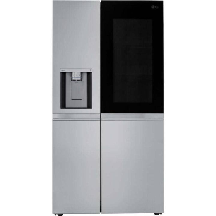 LG 36 in. Side-by-Side InstaView Refrigerator with Craft Ice in Stainless 27 Cu. Ft. (LRSOS2706S)