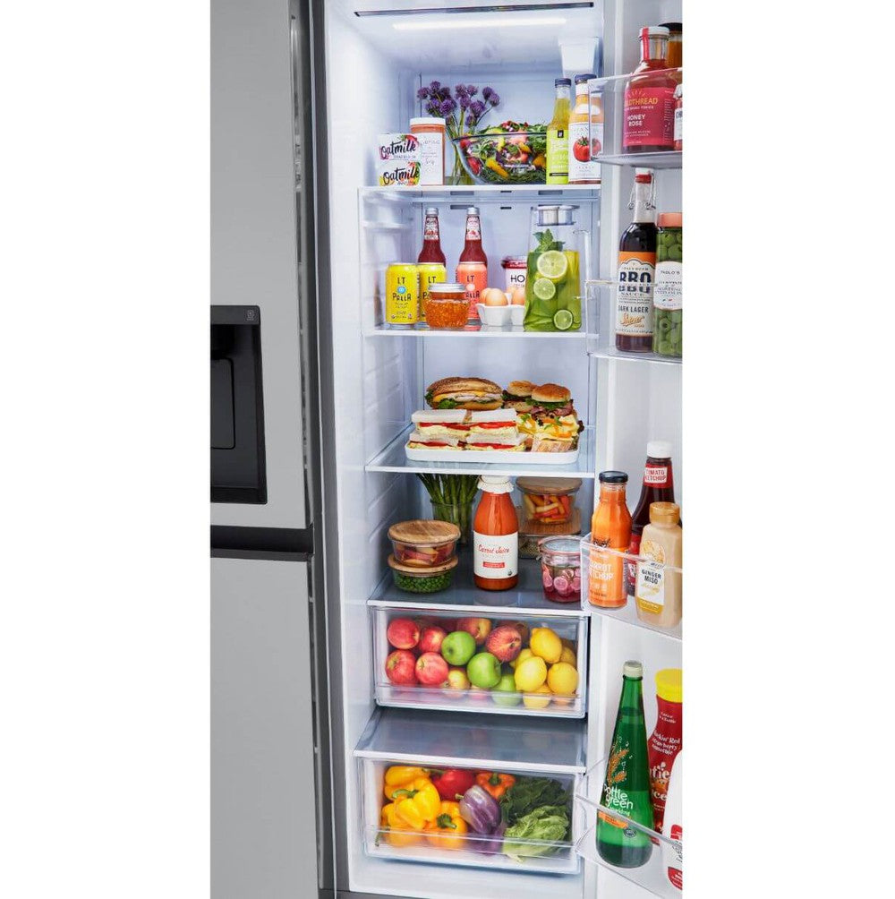 LG 36 Inch Side-by-Side Refrigerator in Stainless Steel 27 Cu. Ft. (LRSXS2706S)