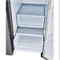 LG 36 Inch Side-by-Side Refrigerator in Stainless Steel Look 27 Cu. Ft. (LRSXS2706V)