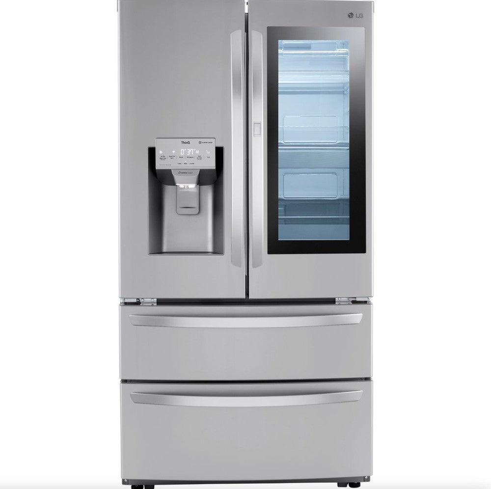 LG 36 Inch Smart InstaView Door-in-Door Double Freezer Refrigerator with Craft Ice in Stainless Steel 28 Cu. Ft. (LRMVS2806S)