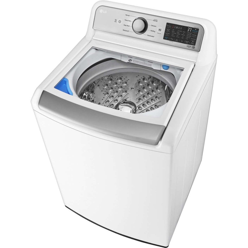 LG 5.3-Cu. Ft. Mega Capacity Smart wi-fi Enabled Top Load Washer with 4-Way Agitator and TurboWash3D Technology (WT7405CW)