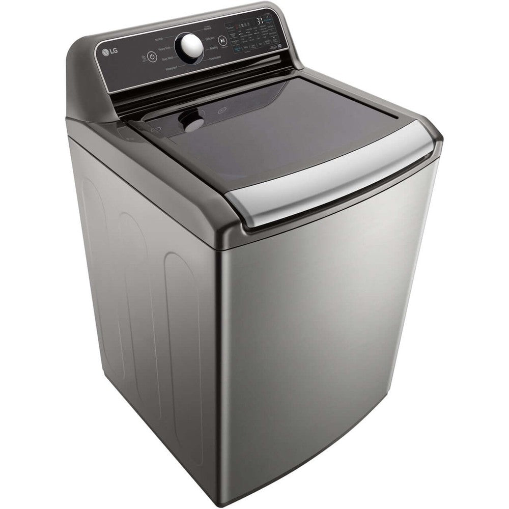 LG 5.3-Cu.Ft. Mega Capacity Smart wi-fi Enabled Top Load Washer with 4-Way Agitator and TurboWash3D Technology (WT7405CV)