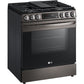 LG 5.8 Cu Ft. Smart Wi-Fi Enabled Fan Convection Gas Slide-in Range with Air Fry & EasyClean (LSGL5833D)