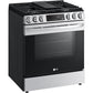 LG 5.8-Cu Ft. Smart Wi-Fi Enabled Fan Convection Gas Slide-in Range with Air Fry and EasyClean (LSGL5833F)