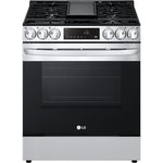LG 5.8-Cu Ft. Smart Wi-Fi Enabled Fan Convection Gas Slide-in Range with Air Fry and EasyClean (LSGL5833F)