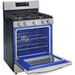 LG 5.8-Cu. Ft. Gas Convection Smart Range with AirFry, Stainless Steel (LRGL5823S)