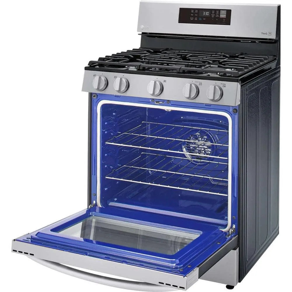 LG 5.8-Cu. Ft. Gas Convection Smart Range with AirFry, Stainless Steel (LRGL5823S)