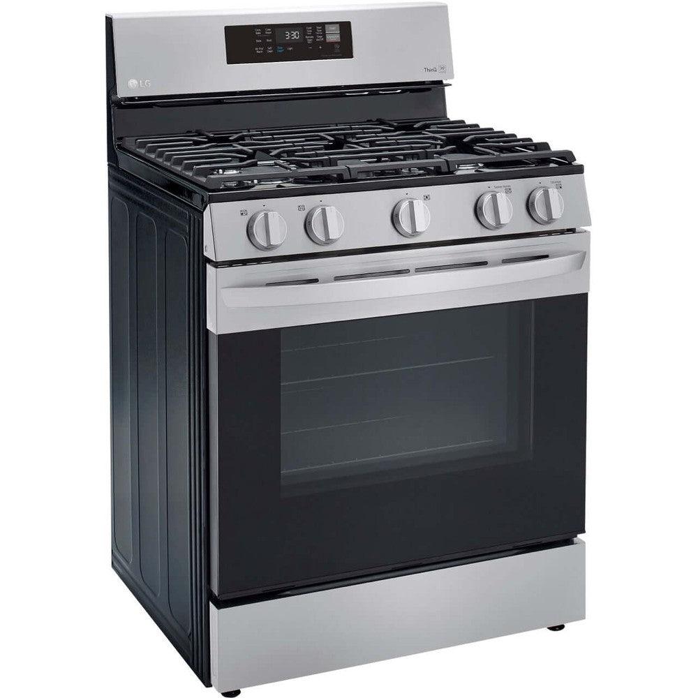 LG 5.8-Cu. Ft. Gas Convection Smart Range with AirFry, Stainless Steel (LRGL5823S)