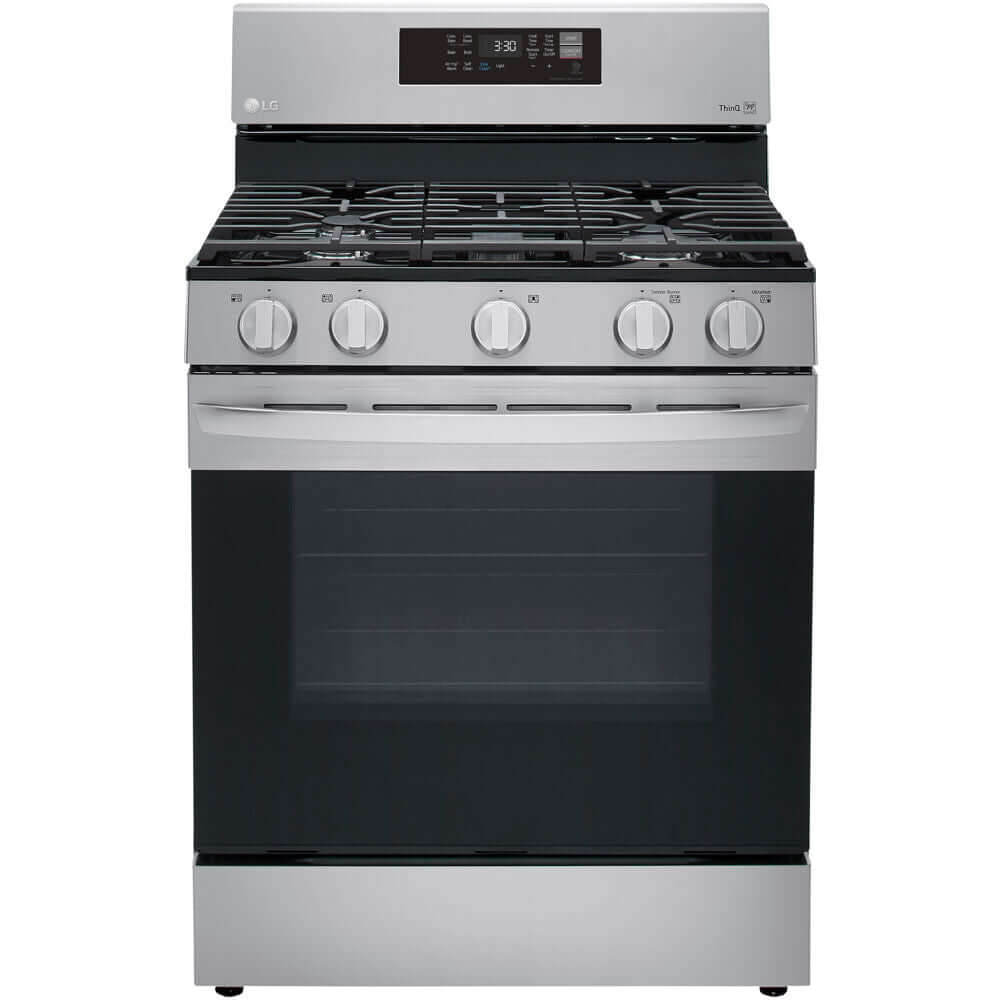 LG 5.8-Cu. Ft. Gas Convection Smart Range with AirFry, Stainless Steel (LRGL5823S)