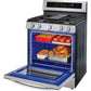 LG 5.8-Cu. Ft. Gas Convection Smart Range with AirFry and InstaView, Stainless Steel (LRGL5825F)