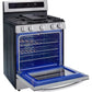 LG 5.8-Cu. Ft. Gas Convection Smart Range with AirFry and InstaView, Stainless Steel (LRGL5825F)