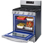 LG 5.8-Cu. Ft. Gas Smart Range with EasyClean, Stainless Steel (LRGL5821S)