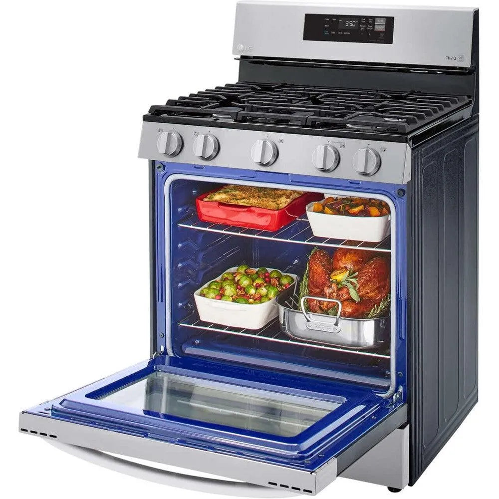 LG 5.8-Cu. Ft. Gas Smart Range with EasyClean, Stainless Steel (LRGL5821S)