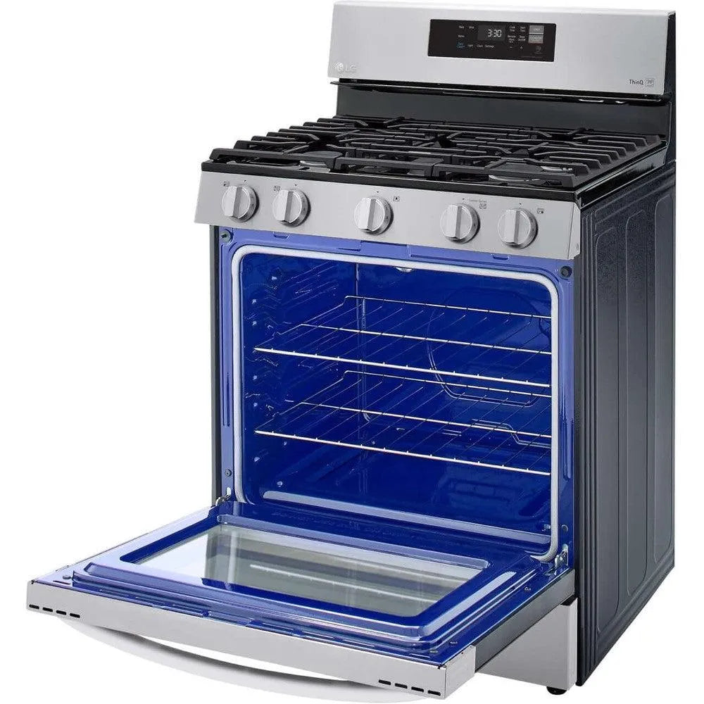 LG 5.8-Cu. Ft. Gas Smart Range with EasyClean, Stainless Steel (LRGL5821S)