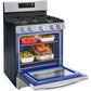 LG 5.8-Cu. Ft. Gas Smart Range with EasyClean, Stainless Steel (LRGL5821S)