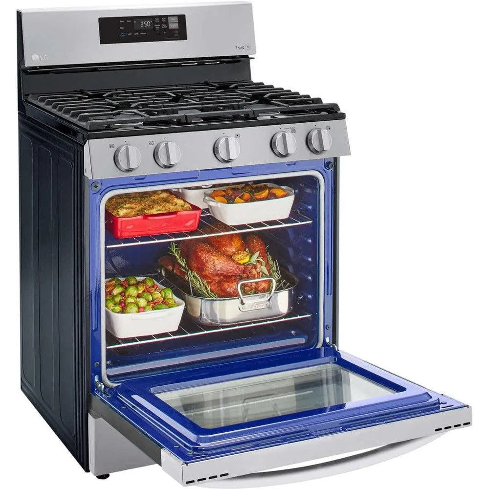 LG 5.8-Cu. Ft. Gas Smart Range with EasyClean, Stainless Steel (LRGL5821S)