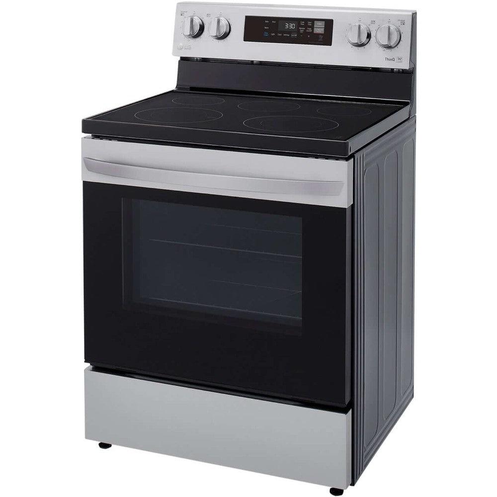 LG 6.3-Cu. Ft. Electric Smart Range with EasyClean, Stainless Steel (LREL6321S)