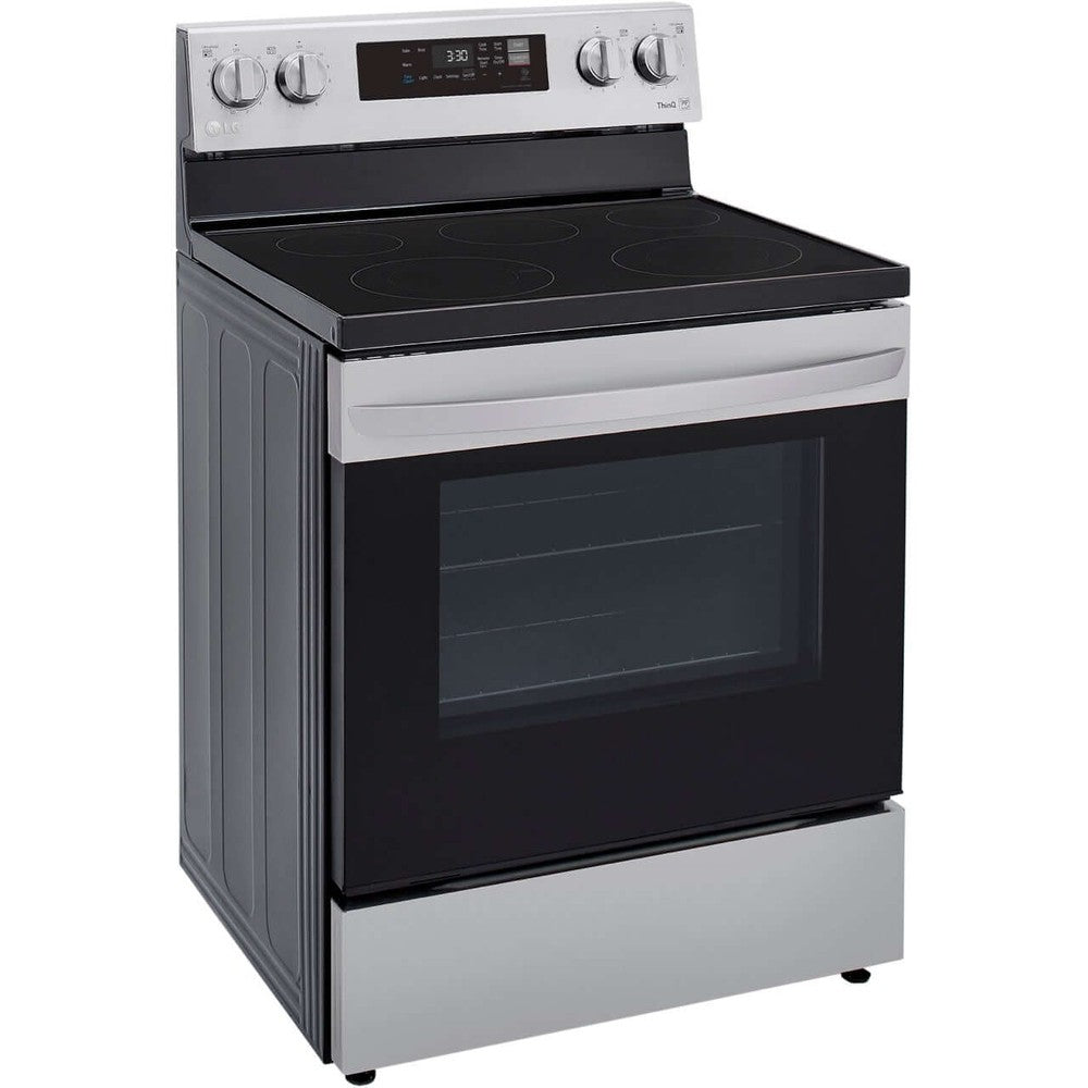 LG 6.3-Cu. Ft. Electric Smart Range with EasyClean, Stainless Steel (LREL6321S)