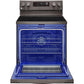 LG 6.3-Cu. Ft. Electric Smart Range with EasyClean and AirFry Black Stainless Steel (LREL6323D)