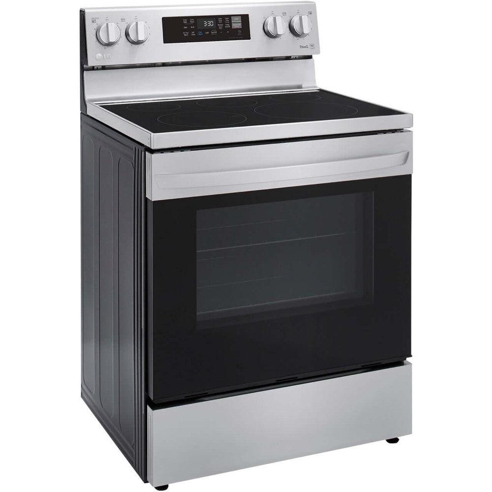 LG 6.3-Cu. Ft. Electric Smart Range with EasyClean and AirFry Stainless Steel (LREL6323S)