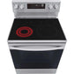 LG 6.3-Cu. Ft. Electric Smart Range with EasyClean and AirFry Stainless Steel (LREL6323S)