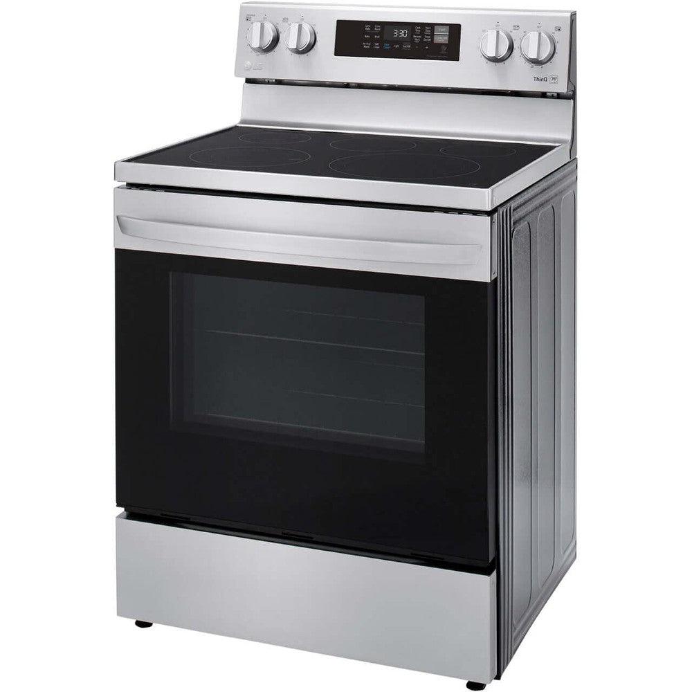LG 6.3-Cu. Ft. Electric Smart Range with EasyClean and AirFry Stainless Steel (LREL6323S)