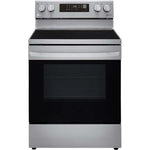 LG 6.3-Cu. Ft. Electric Smart Range with EasyClean and AirFry Stainless Steel (LREL6323S)