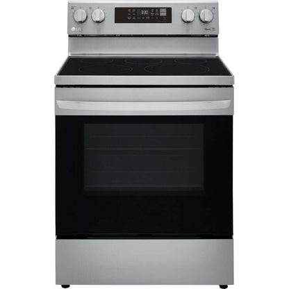 LG 6.3-Cu. Ft. Electric Smart Range with EasyClean and AirFry Stainless Steel (LREL6323S)