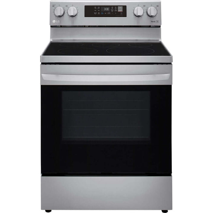 LG 30 in. 6.3-Cu. Ft. Electric Smart Range with EasyClean and AirFry Stainless Steel (LREL6323S)