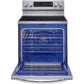 LG 6.3-Cu. Ft. Electric Smart Range with InstaView and AirFry, Stainless Steel (LREL6325F)