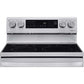 LG 6.3-Cu. Ft. Electric Smart Range with InstaView and AirFry, Stainless Steel (LREL6325F)