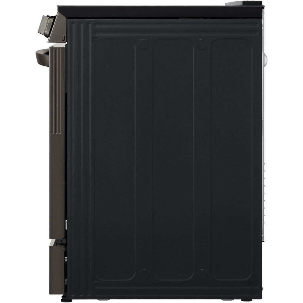 LG 6.3-Cu. Ft. Smart Wi-Fi Enabled ProBake Convection InstaView Electric Slide-in Range with Air Fry, Black Stainless Steel (LSEL6335D)