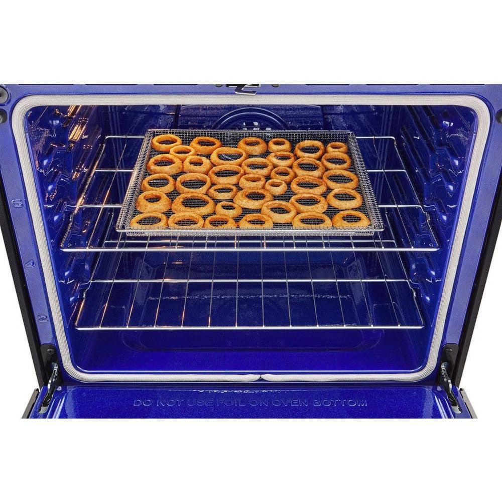 LG 6.3-Cu. Ft. Smart Wi-Fi Enabled ProBake Convection InstaView Electric Slide-in Range with Air Fry, Black Stainless Steel (LSEL6335D)